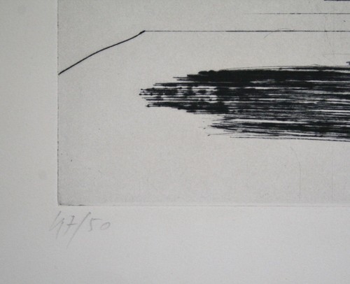 Claude Weisbuch - Ätzradierung Forte Unterzeichnet - Rembrandt Au Staffelei - Bild 3 von 3