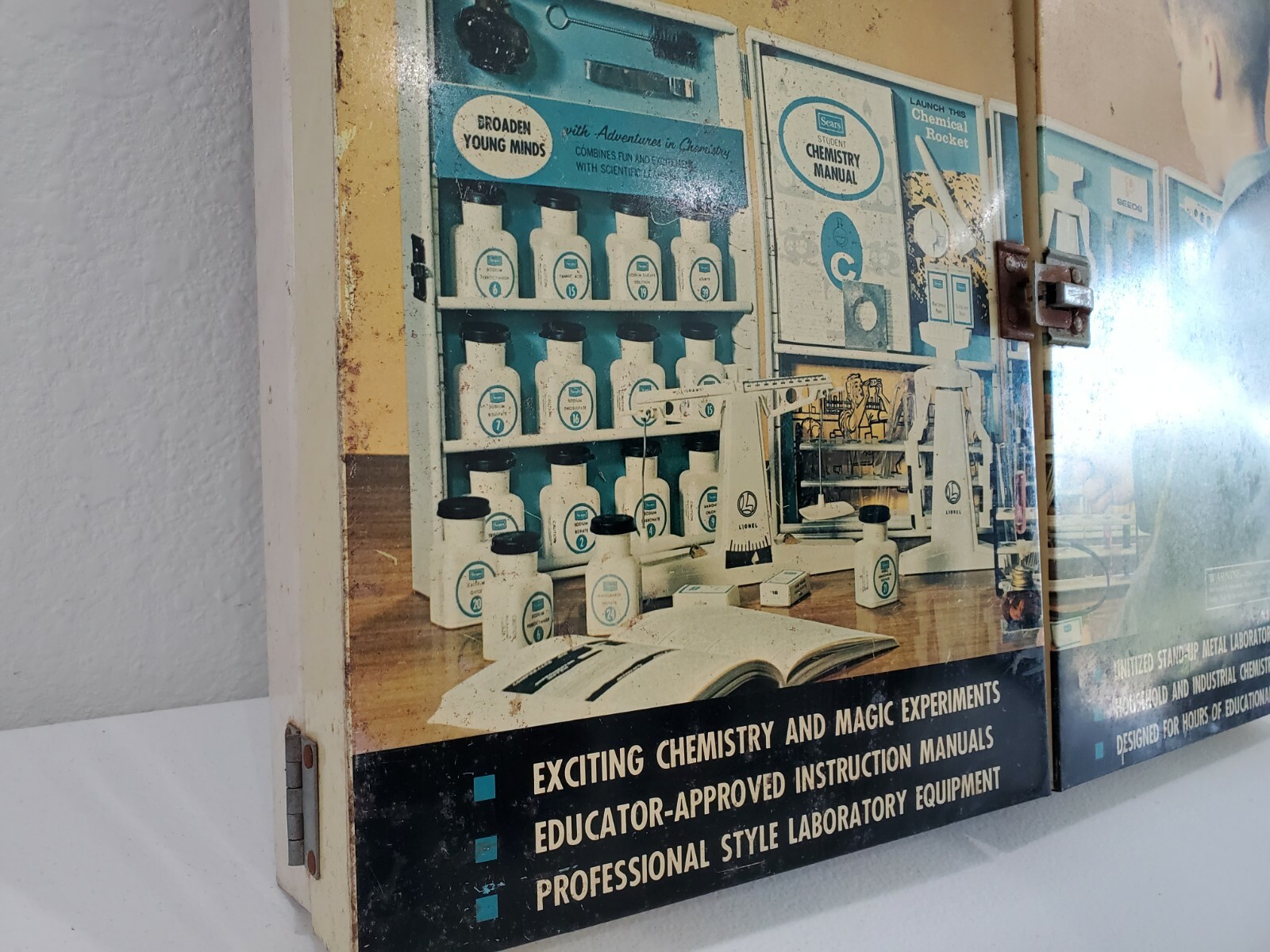 SEARS Lionel Toy Company vintage chemistry set Metal Tin Case eBay