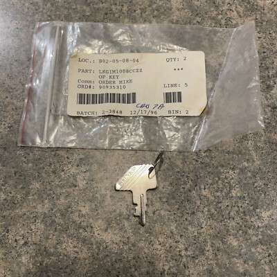 Sharp Cash Register Key B02-05-08-04 Part# LKGIM1008CCZZ OP Key