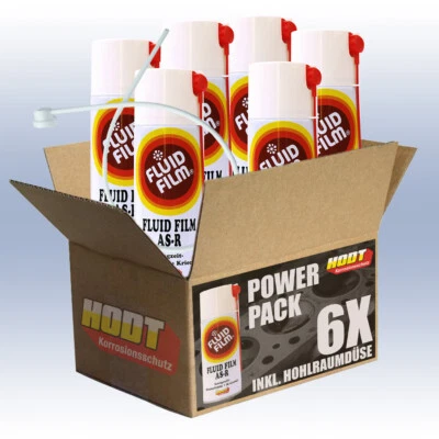 6x 400ml HODT Fluid Film Spray Protezione Corrosione a Lungo Termine + Sonda Cavità OMAGGIO