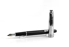 MONTBLANC MEISTERSTUCK 144 DOUE SOLITAIRE 18K GOLD NIB M FOUNTAIN PEN 5013 NEW