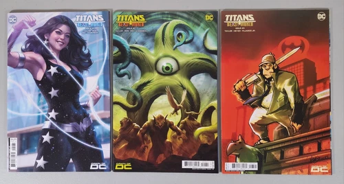 TITANS BEAST WORLD #1 2 3 Cover D Card Stock NM 2023 lot of 3 Artgerm Kunkka