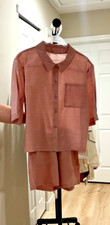 Designer Girls  Two-Piece Set - Pink Button-Up Shirt  Shorts - Size 160 US Siz