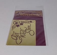 Dreamweaver Brass Stencil LL382 Get Well Soon 2002 Lynell Harlow