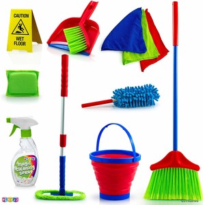 toy broom and mop