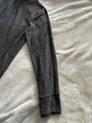 Lululemon Men's Gray Quarter Zip Active Pullover Long Sleeve Size Small - Picture 15 of 15