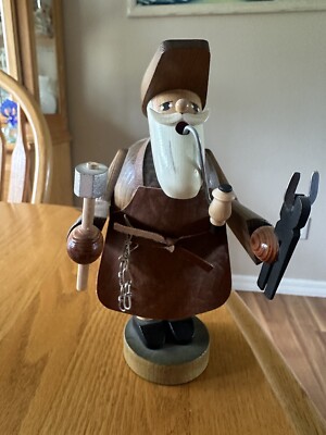 Erzgebirgische Volkskunst Blacksmith Smoker From Kathe Wohlfahrt Germany - KWO