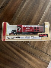 ERTL 1925 Kenworth Stake Truck w/ Barrels True Value Hardware 1:34 Bank 1994 NIB
