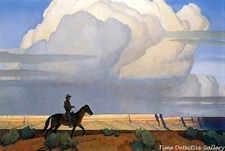 "Desert Journey" by Maynard Dixon - Western Art Print