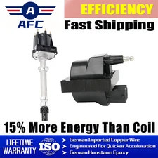 IGNITION COIL + Distributor for GMC CHEVY C1500 Pontiac 4.3L 262 GM23 brilliant