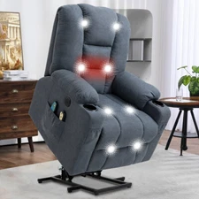 Massage Power Lift Recliner Chair Lazy Boy Sofa Heat Home Theater Seating w/heat