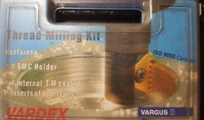 VARDEX Thread milling Kit with 12 and 20 UN coated inserts made in Israel