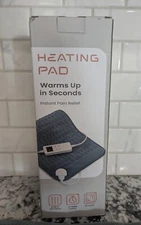 NEW Electric Heating Pad For Back Pain & Cramps Relief 12"x24" 6 Heat Settings