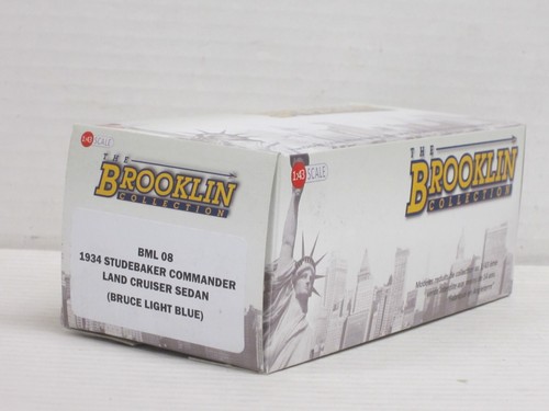 Studebaker Commander Land Cruiser Sedan 1934 hllblau Box Brooklin BML 08 1:43 V1 - Bild 7 von 7