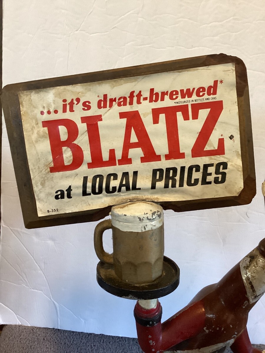1950's Blatz Beer Bottle Guy Advertising Statue | eBay