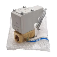 SMC VX222DUBXNB Direct Operated 2-Port Solenoid Valve For Water, 3/8"NPT, 110VAC