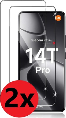2x Schutzglas für Xiaomi 14T / 14T Pro 9H Panzerfolie Hartglas Full Screen Glas