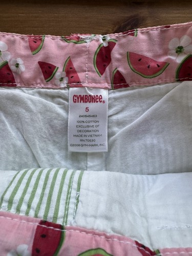 Gymboree Girls 5T Watermelon Short Set Outfit 2008 Vintage - Picture 4 of 8
