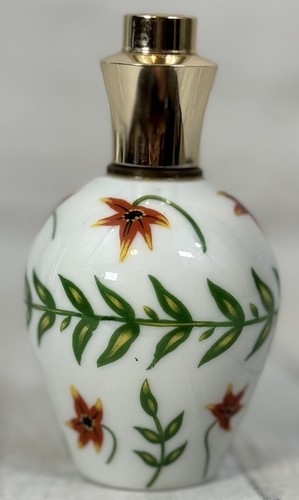 Step Paris Limoges Perfume Atomizer Cally White Floral Perfume Ceramic - Picture 3 of 7