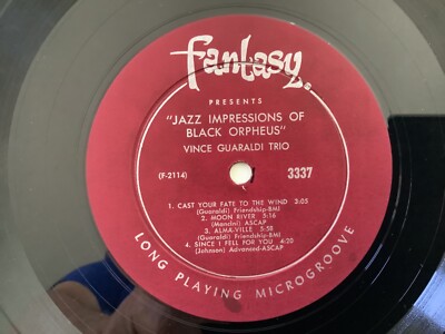 Vince Guaraldi Trio Jazz Impressions of Black Orpheus 1962 M- LP+