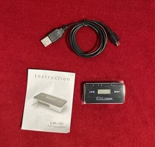 NEW LH-101 Black Car FM Transmitter with Charging Cable