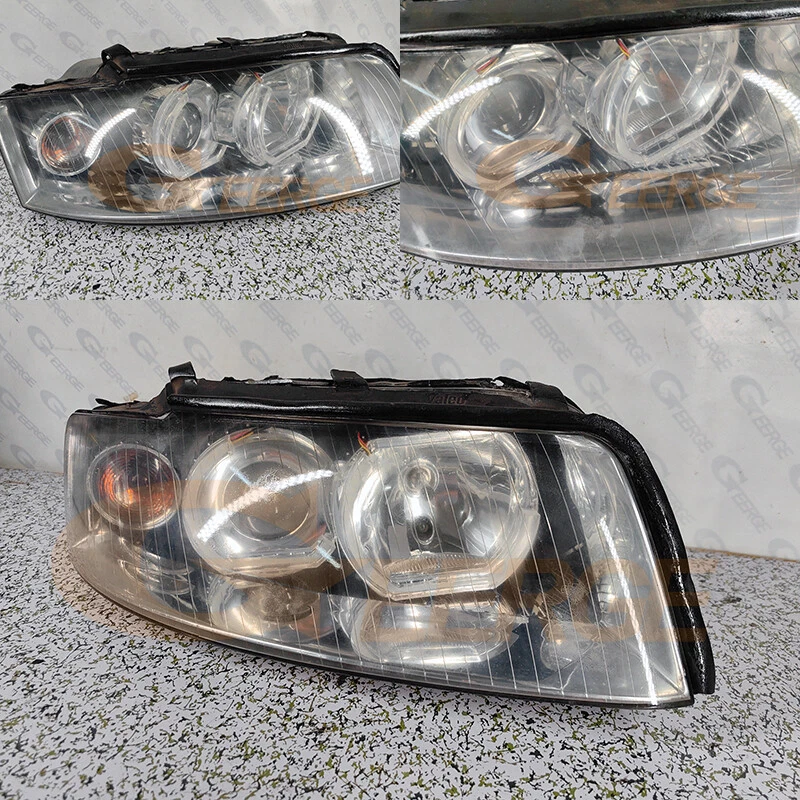 For Audi A4 S4 8E B6 2001 2002 2003 2004 DTM M4 Style Led Angel Eyes Halo Rings - Imagen 4 de 4