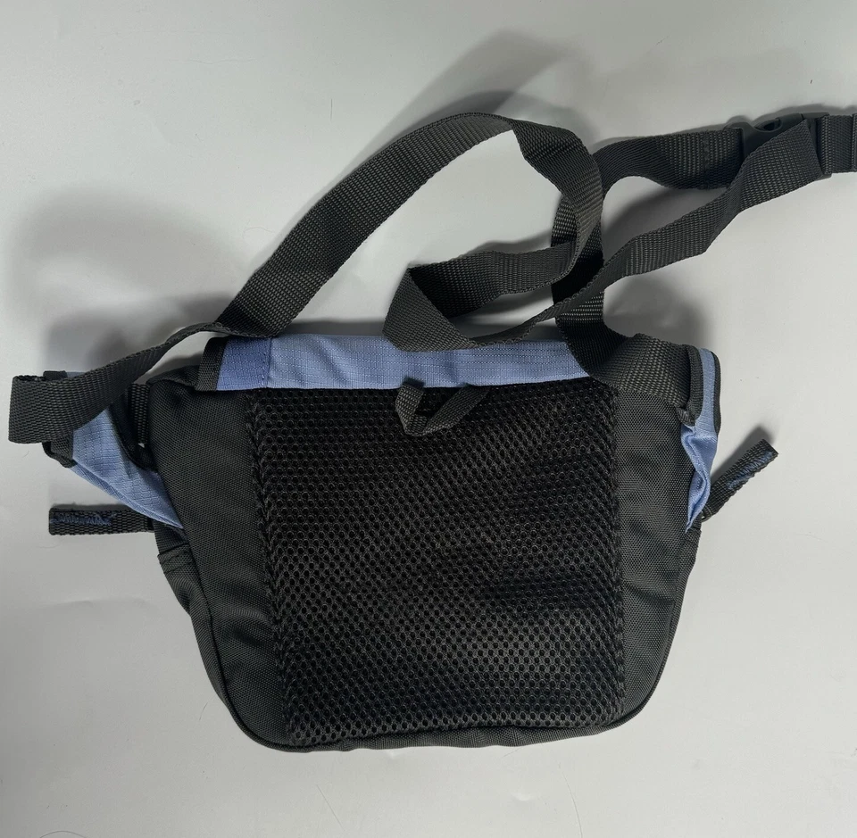 Bolsa feminina de produtos ao ar livre pequena bolsa de náilon para viagem bolsa de babá azul ajustável - Imagem 4 de 4