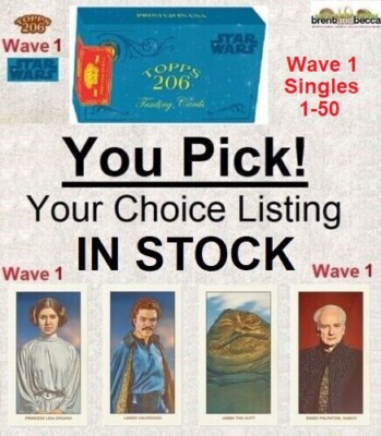 2022 Topps T-206 Star Wars Wave 1 Cards 1-50 YOU PICK Complete Your Set UPDATED!