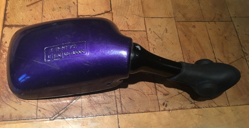 SUZUKI GSXR750 RIGHT MIRROR GSXR1100 GSXR 750 WN WP WR WS 1100 RHS MIRROR PURPLE - Picture 2 of 3