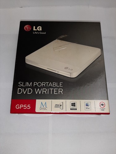 LG Externer DVD Brenner GP55NW40 Weiss Neu - Photo 2/7
