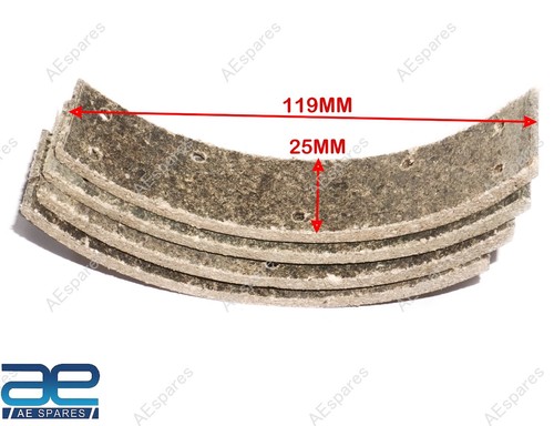 Pour Royal Enfield Bullet Kit De Garniture De Frein Avec Rivets ECs - Photo 2/8