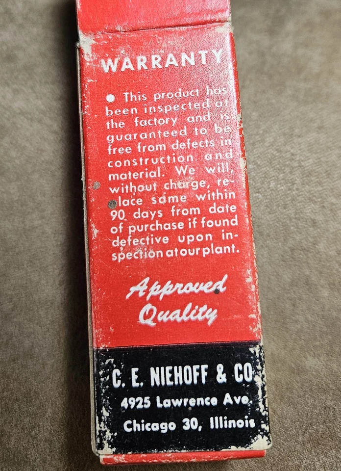 Vintage Niehoff Tools,  Ignition Parts, Condenser DR-24, Point Set DR-8 - Image 4 of 4