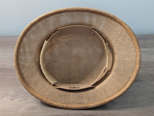 Vintage Brookstone Woven Safari Colonial Jungle Pith Helmet Hat Goodall 091785 - Picture 6 of 8