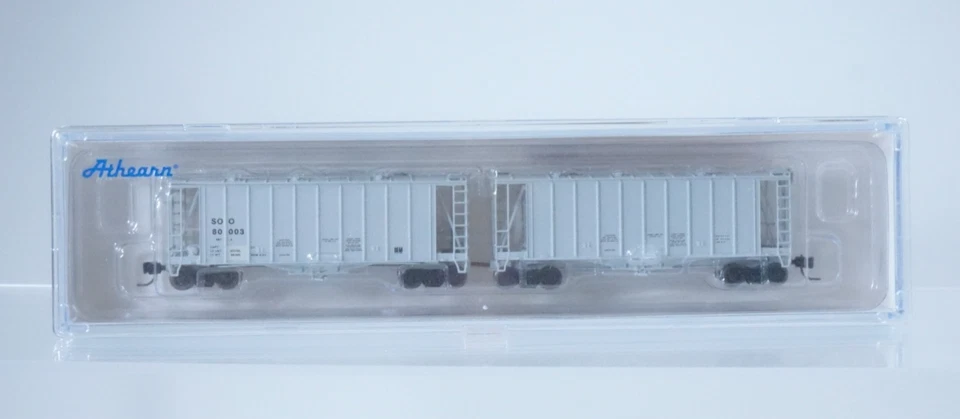 NOS Athearn SOO LINE 80003 N Scale 2-Unit Drawbar Hopper Car - 23060 - Image 2 of 4
