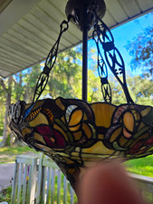 Tiffany Style Multicolor Stained Glass Bowl S...