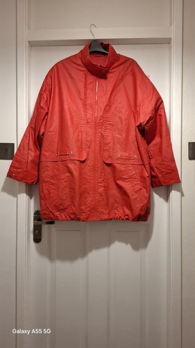 Vision waxed rain womens red jacket - Picture 4 of 8