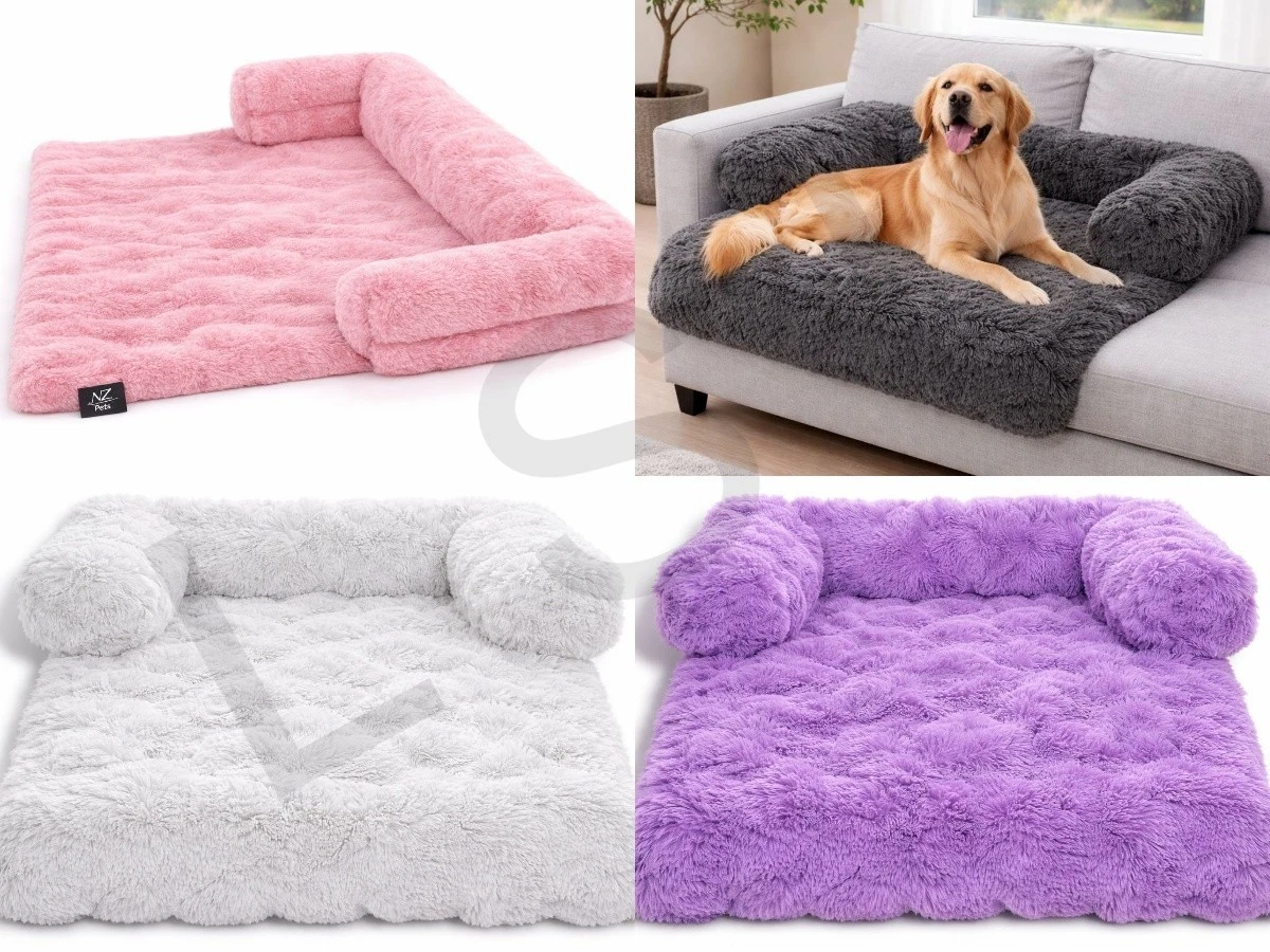 Luxury Pet Sofa Bed Square Fleece Waterproof Back Non Slip Soft Warm Cushion
Opens in a new window o