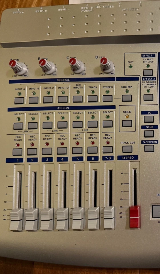 TASCAM 788 Pro Audio 8-Track Digital Recorder Portastudio - Image 3 of 4