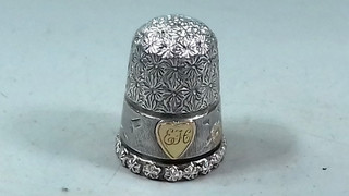 DITALE CUORE ARGENTO VITTORIANO 1895 CHESTER STERLING ANTICO