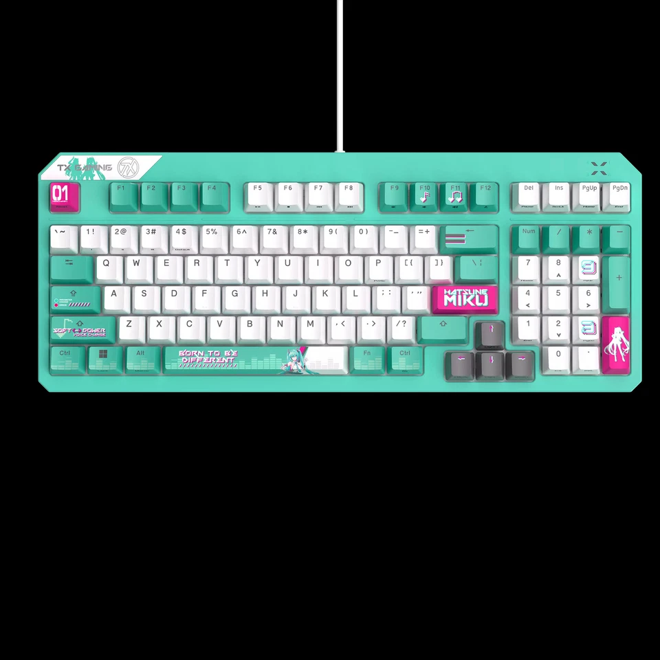 ASUS TX Wired Gaming TX98 Mechanical Keyboard Hatsune Miku Edition Fast Delivery - Image 4 of 4