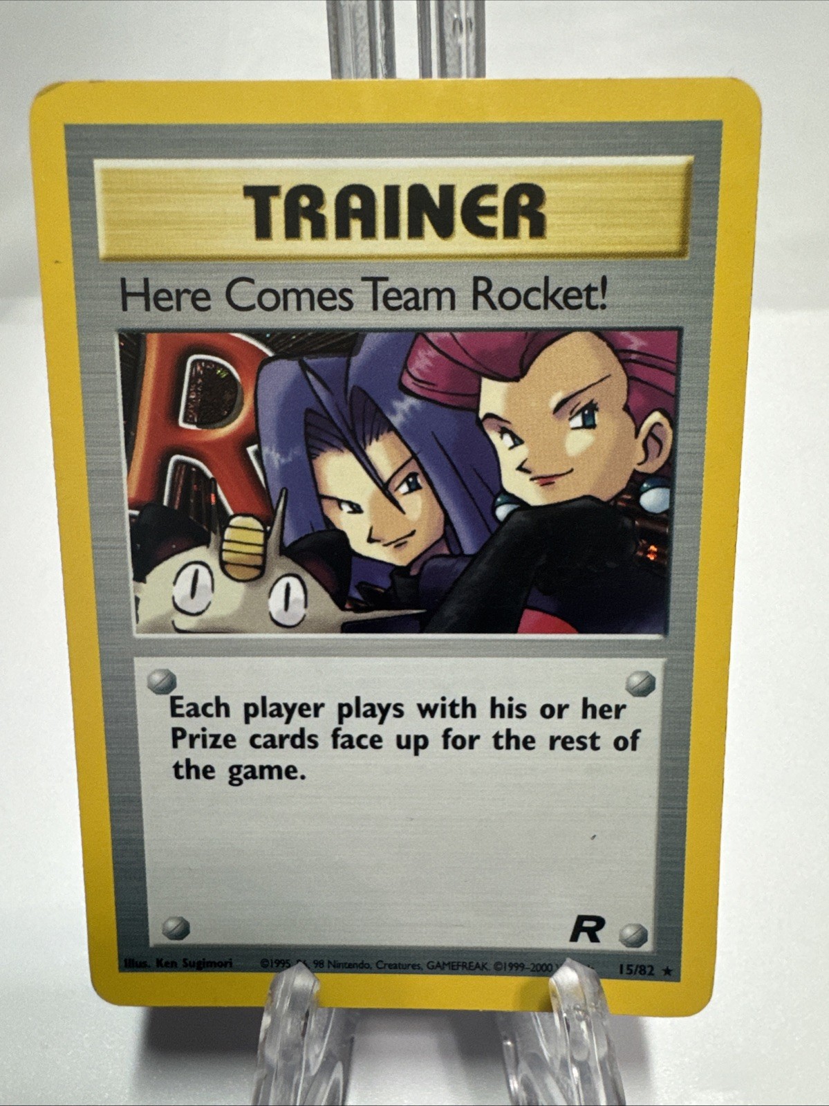 Here Comes Team Rocket! 15/82 Team Rocket Holo Pokemon Card TCG