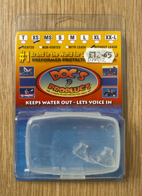 Doc's Proplugs - belüftet, transparent Größe XS nagelneu extra klein
