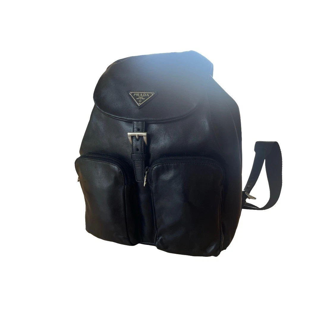 PRADA Backpack Leather Exterior Bags & Handbags for Women for sale
