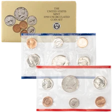 1990 Mint Set 10 Coins