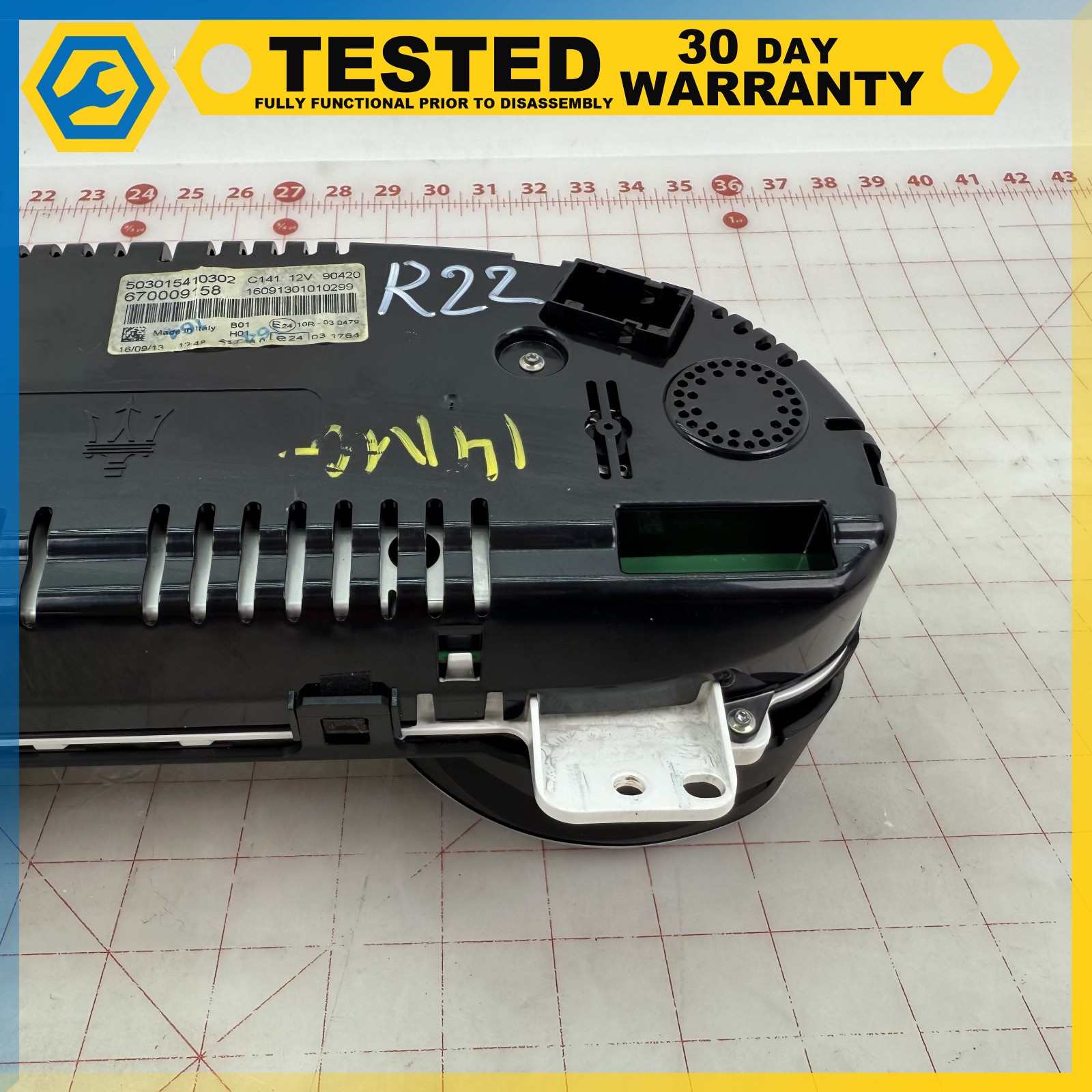 14-17 MASERATI GHIBLI INSTRUMENT CLUSTER SPEEDOMETER OEM