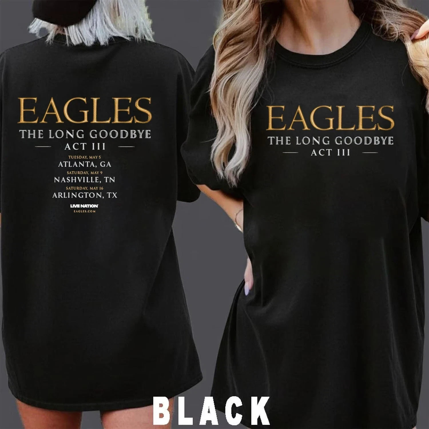 Eagles The Long Goodbye Act III 2026 North American Double Sided T-Shirt