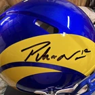 Puka Nacua Signed Los Angeles Rams Football Helmet Fanatics Authentic