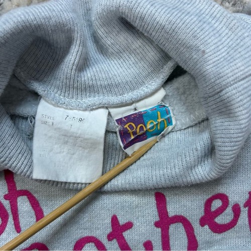 Vintage Disney 1990’s Pooh Hunny Pot Oh Bother! Turtleneck Sweatshirt 4/5 - Picture 6 of 7