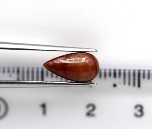 4.09 Ct Natural Red Ruby Loose Drilled Bead Pear No Heat Certified Gemstone - Picture 8 of 11