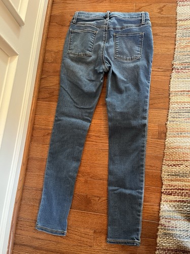 Old Navy Girls Rockstar Jeggings Size 12, High-Rise Medium Wash - Picture 2 of 4